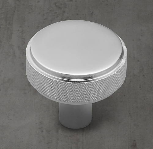 Ручка-кнопка Lambeth Knurled d.3.8 Polished Chrome