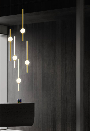 Подвесной светильник MD21001050-1A black/gold фото 3