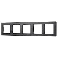 Рамка алюминиевая FRM-PRESTO-ALS-5-BK Arlight 043865