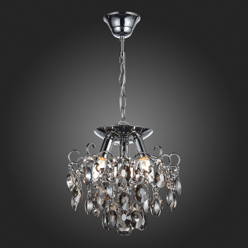 SL846.102.03 Люстра подвесная ST-Luce Темный хром/Тонированный черный E14 3*40W ORECCHINI фото 3