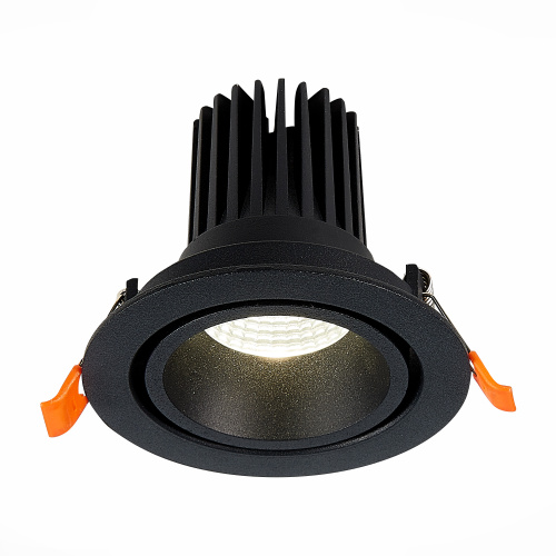 ST705.448.10 Св-к встр. Черный LED 1*10W 4000K 750Lm Ra>90 38° IP20 D102xH85 170-240V Встраиваемые светильники фото 4