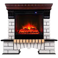 Каминокомплект COUNTRY/БРУКЛИН Античный дуб с очагом Электроочаг SPARTA 25.5