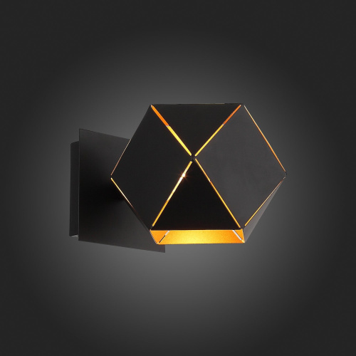 SL258.401.01 Бра ST-Luce Черный/Черный, Золото E14 1*40W ENIGMA фото 3