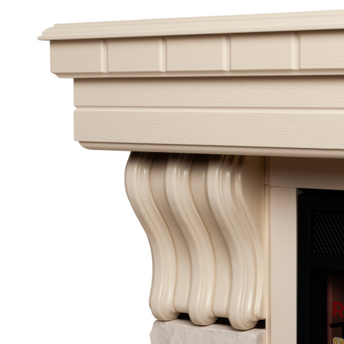 Каминокомплект COUNTRY/БРУКЛИН Белый дуб с очагом Электроочаг EPSILON 26 фото 8