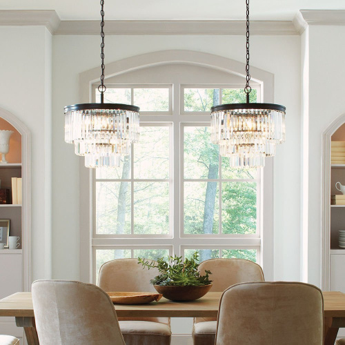 Люстра Odeon 6 black/clear фото 8