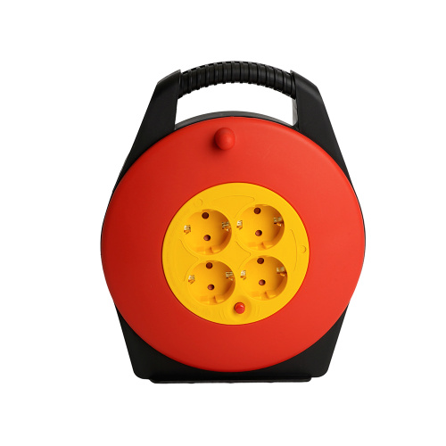 Удлинитель-рулетка с ручкой STD06-40-50 Standart 4 розетки с/з ПВС 3*1, черный, 16А, IP20, 10м фото 6