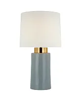 Серо-голубая настольная лампа "Бьют"