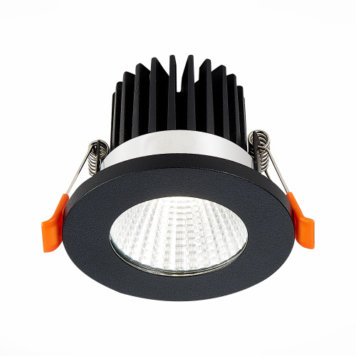 ST704.438.10 Св-к встр. Черный LED 1*10W 3000K 900Lm Ra>90 38° IP20 D80xH60 170-240V Встраиваемые светильники фото 4