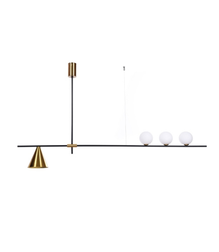 Подвесной светильник Lumina Deco Renzo LDP 6043-4 BK+MD фото 3