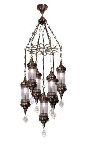 Люстра подвесная Alfa Light F1524-16 AB