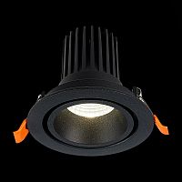 ST705.448.10 Св-к встр. Черный LED 1*10W 4000K 750Lm Ra>90 38° IP20 D102xH85 170-240V Встраиваемые светильники