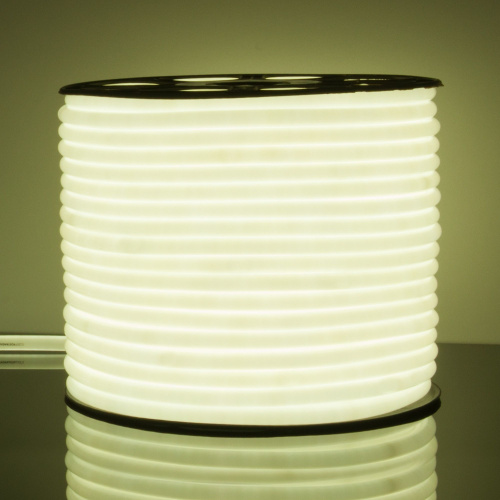 Светодиодный гибкий неон 220 В 9.6 Вт/м 144 Led/м 2835 IP67, круглый холодный белый 6500К, 50 м Гибкий неон 220V 9,6W 144Led 2835 IP67 круглый холодный белый, 50 м фото 6