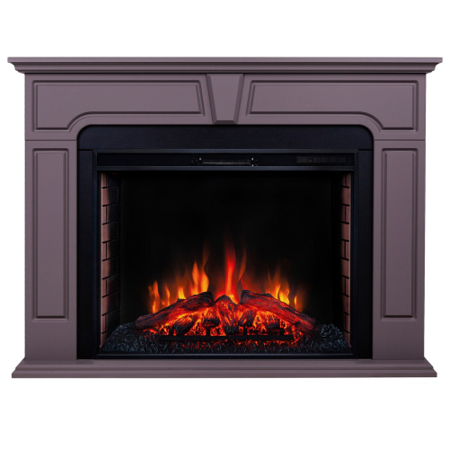 Каминокомплект THEODOR/РАФАЭЛЬ Серо-коричневый с очагом Электроочаг EPSILON/ЭПСИЛОН 33