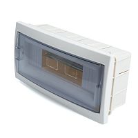 Бокс встраиваемый STEKKER EBX50-2/12-20 12 модулей, пластик, серия ArcaClass