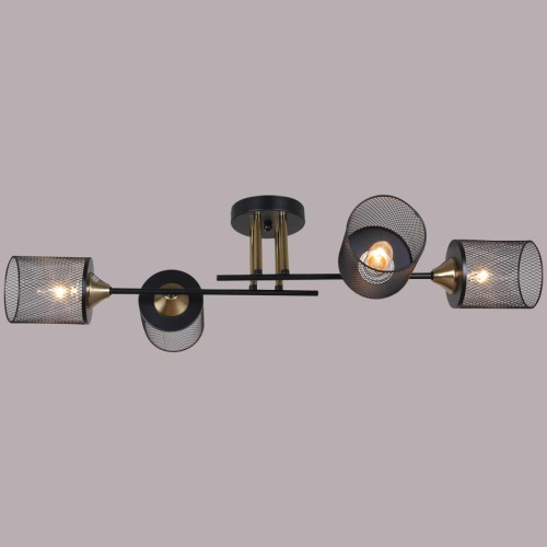 Потолочная люстра Reluce 38460-0.3-04 BK+COPPER Потолочная люстра Reluce 38460-0.3-04 BK+COPPER
