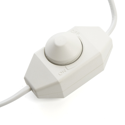 Сетевой шнур с диммером 230V 2м, белый, DM103-200W фото 3