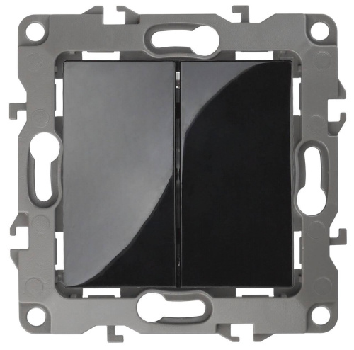 Выключатель двухклавишный ЭРА 12 10AX 250V 12-1104-06 Б0014650 Выключатель двухклавишный ЭРА 12 10AX 250V 12-1104-06 Б0014650