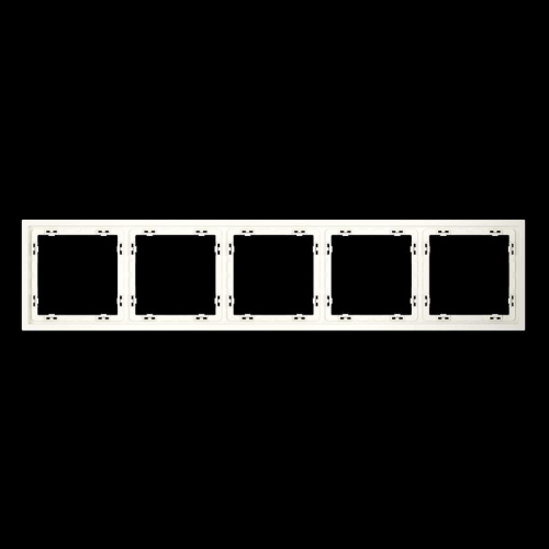 Рамка пластиковая S70 на 5 пост, (хлопок) Voltum VLS100513