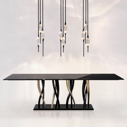 Подвесной светильник Pezzo 9 pearl black фото 5