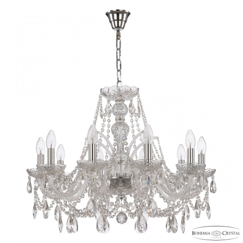 Люстра хрустальная 105/10/240 Ni Bohemia Ivele Crystal (Богемия Ивеле Кристалл)