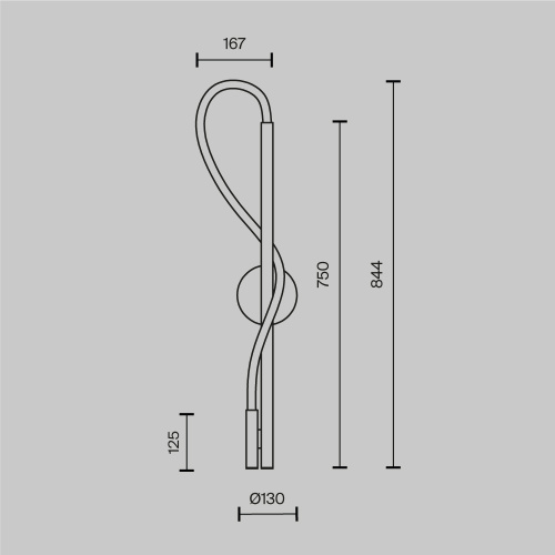 Настенный светильник (бра) Maytoni MOD146WL-L12B3K фото 6