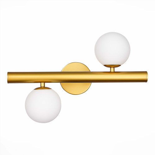 SL1185.201.02 Бра ST-Luce Золотистый/Белый G9 2*5W ASOLO фото 2