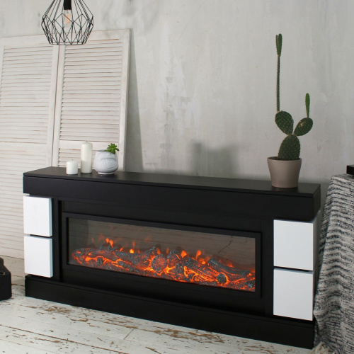 Электрокамин RealFlame Denver 42/BV BLM черный с очагом Beverly 1000 фото 6