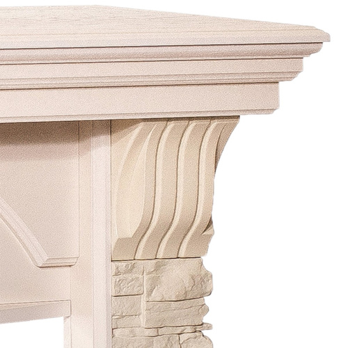 Каминокомплект ATHENA/АТЛАНТА Айвори с очагом Электроочаг FIREFIELD 25 фото 8