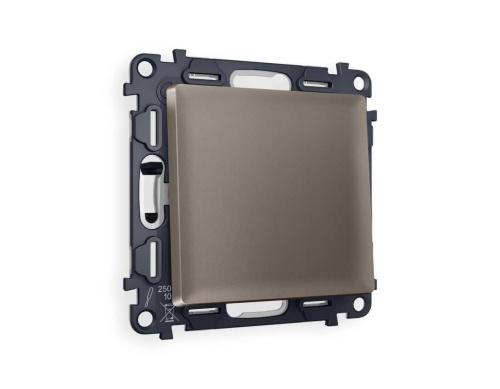 Комплект механизма 1-кл перекрестного переключателя AMBRELLA VOLT ALFA Темная бронза матовый QUANT (AP6310, VM112) MA631030