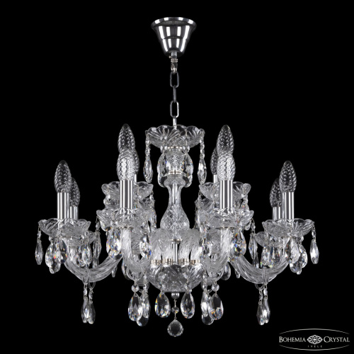 Люстра хрустальная 117/8+4/195 Ni Bohemia Ivele Crystal (Богемия Ивеле Кристалл) фото 2