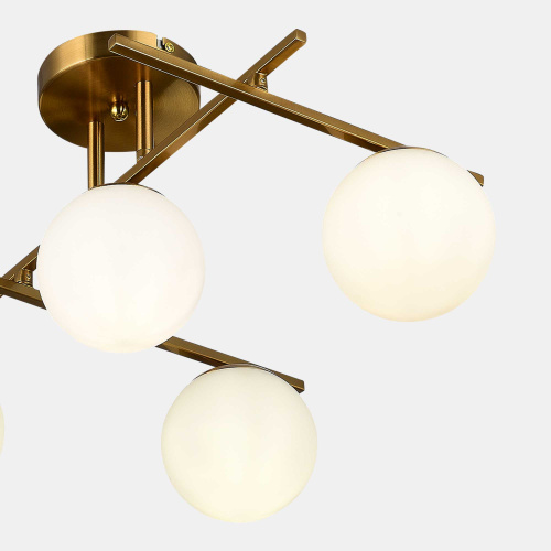 SLE1195-302-05 Светильник потолочный Латунь/Белый E14 5*40W SIERRA фото 2