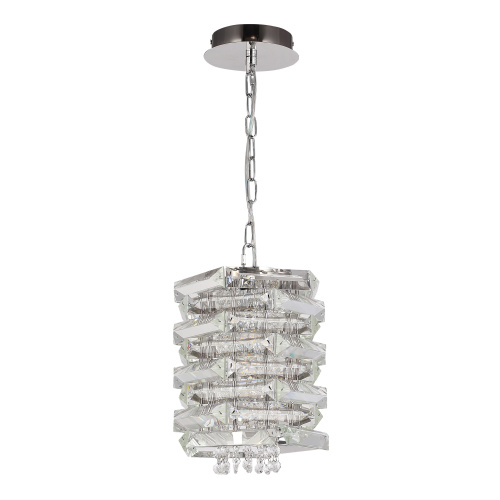 SL6137.103.01 Светильник подвесной ST-Luce никель/прозрачный E14 1*40W STROZZI фото 6