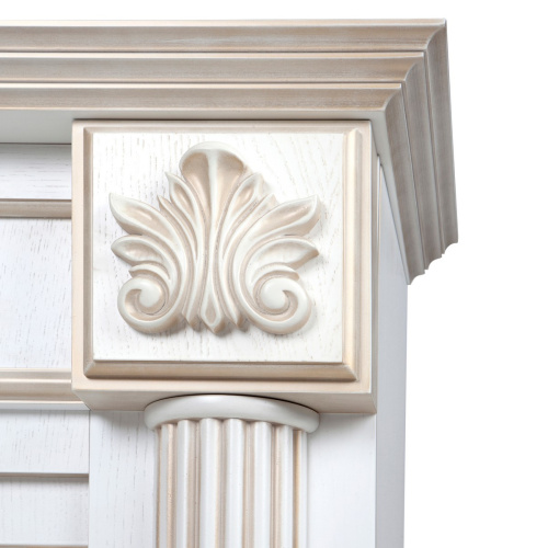 Каминокомплект IMPERIA/ПРЕСТИЖ Белый дуб с золотой патиной с очагом Электроочаг FIRESTAR/ФАЕРСТАР 33 фото 5