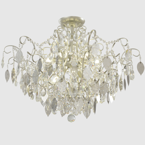 Светильник потолочный Crystal Lux ESMIRALDA PL9 SILVER фото 4