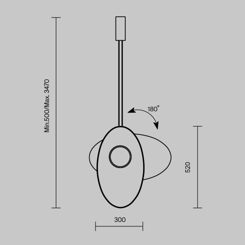 Подвесной светильник Maytoni MOD396PL-L10BL3K фото 7