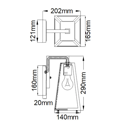 Настенный фонарь Kichler, Арт. KL-DELISON-S-RZ фото 8