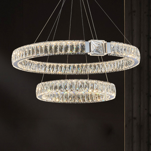 Люстра D8010P/2R/D800+600 silver фото 5