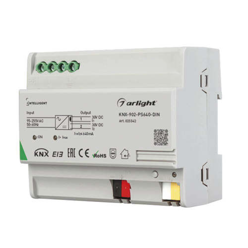 Блок питания Arlight KNX-902-PS640-DIN 30V 6W IP20 0,64A 025542 Блок питания Arlight KNX-902-PS640-DIN 30V 6W IP20 0,64A 025542