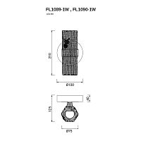 Бра Inverno Clear FL1089-1W