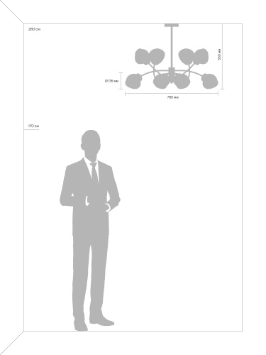 Люстра Freya FR8017PL-08MG фото 8