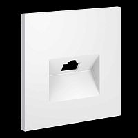 Накладка для розетки компьютерной RJ45 кат.6 S70 (белый матовый) Voltum VLS001302
