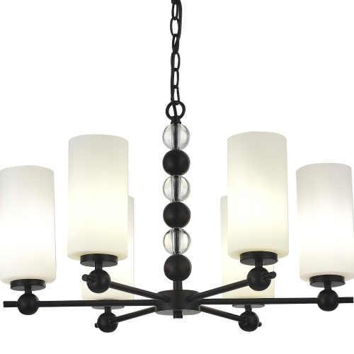 SL2003.403.06 Светильник подвесной ST-Luce черный/белый E27 6*40W AURORA фото 2