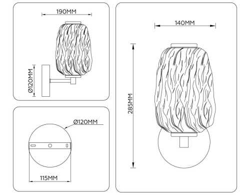 Настенный светильник Ambrella Light HIGH LIGHT LH30108 фото 3