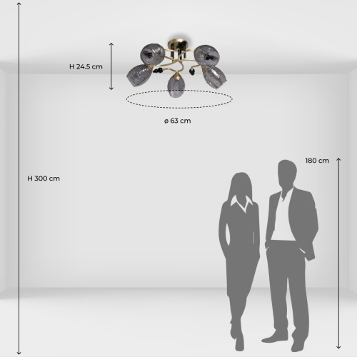 Люстра потолочная De City Клэр 463012505 фото 6