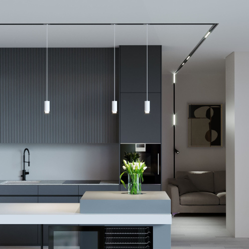 Трековый светильник для однофазного шинопровода Nubis GU10 белый 85021/01 фото 2