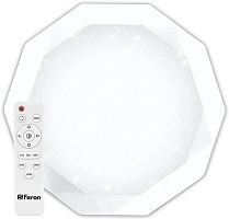 Светодиодный управляемый светильник накладной Feron AL5200 DIAMOND тарелка 70W 3000К-6000K белый