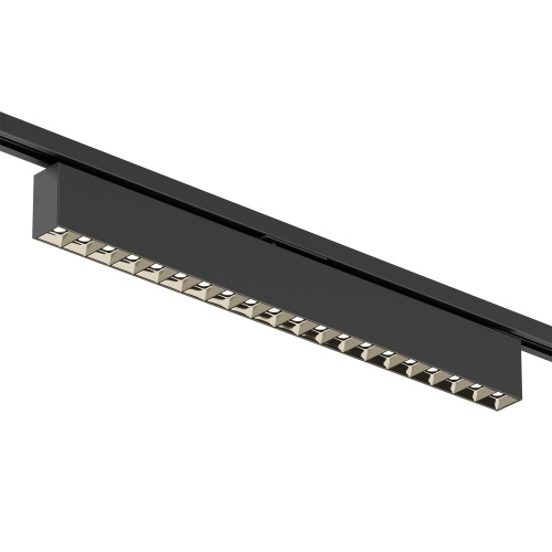 DK6634-BK Поворотный однофазный трековый светильник EDDER со светодиодом L538mm 220V 40W 30° 3000K IP20 черный алюминий фото 2