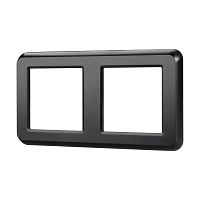 Рамка пластиковая FRM-VERSA-PL-2-BK Arlight 043778