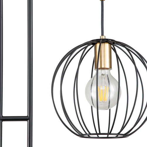 Напольный светильник Escada 10176/2 E27*60W Black/Brass фото 4
