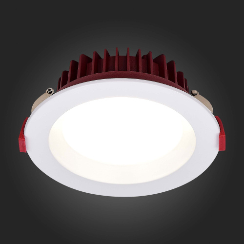 ST752.538.07 Св-к встр. Белый LED 1*7W 3000K 560Lm Ra80 100° IP44 D115xH47 100-240VV Встраиваемые светильники фото 5